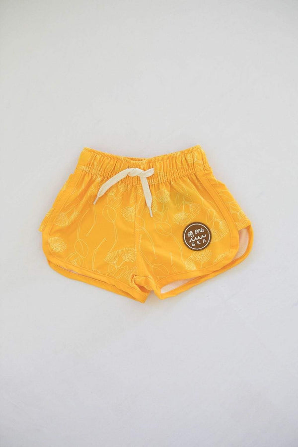 kid-s-boardie-watershorts-in-yellow-ohia-print-of-one-sea - Sophia's Style Kids-1
